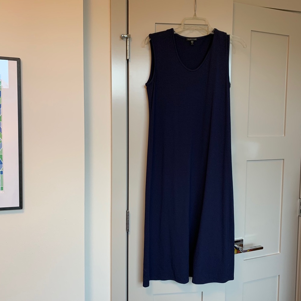 Eileen Fisher navy dress
